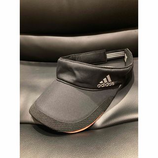 アディダス(adidas)のadidas（アディダス）サンバイザー GOLF テニス　ブラック　フリーサイズ(サンバイザー)