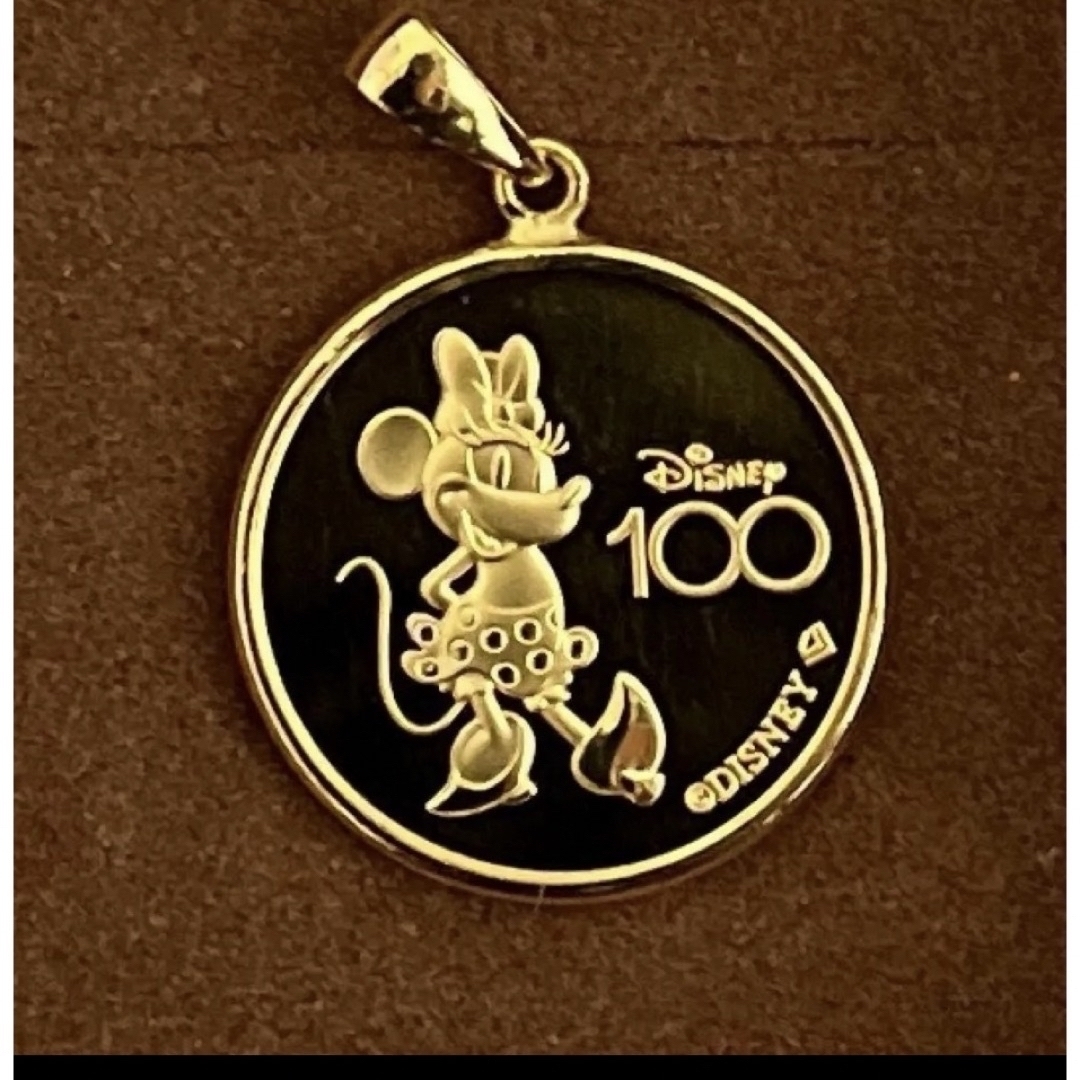Disney - 100周年記念 ミッキー&ミニー 純金コインペンダント 1 Disney - 100周年記念 ミッキー&ミニー 純金コインペンダント 1