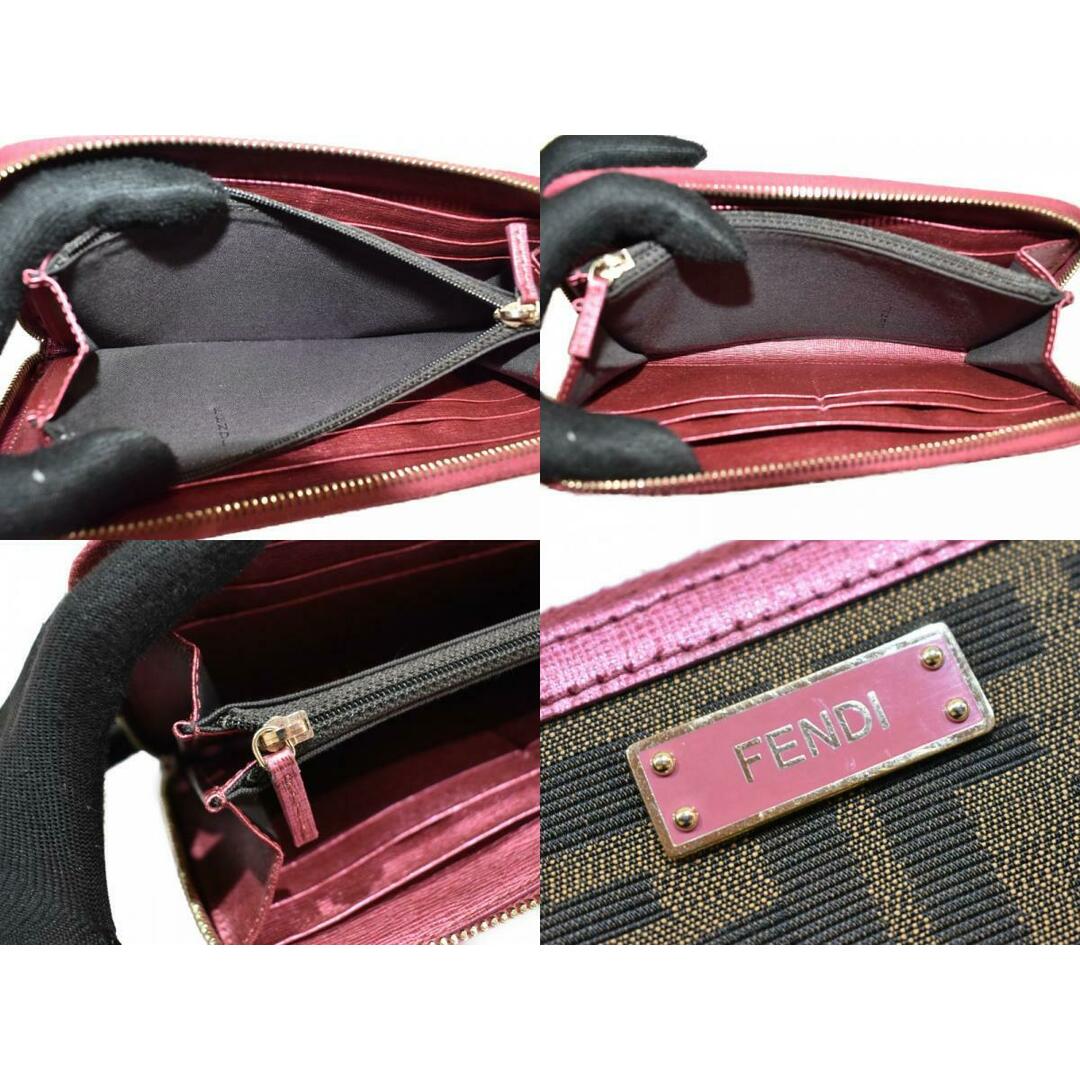 箱・布袋あり】FENDI フェンディ ラウンドファスナー長財布 箱・布袋あり】FENDI フェンディ ラウンドファスナー長財布