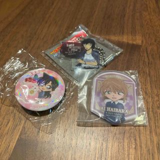 名探偵コナン　くら寿司　缶バッチ　クリアハードシール　他(キャラクターグッズ)