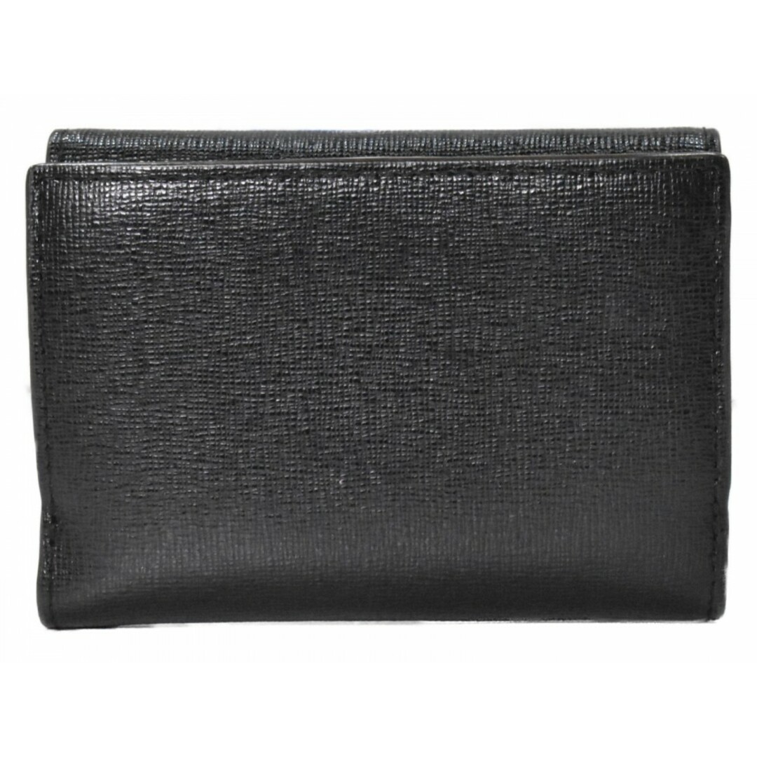FURLA - 【中古品】FURLA コンパクトウォレット ブラック レザー FURLA - 【中古品】FURLA コンパクトウォレット ブラック レザー