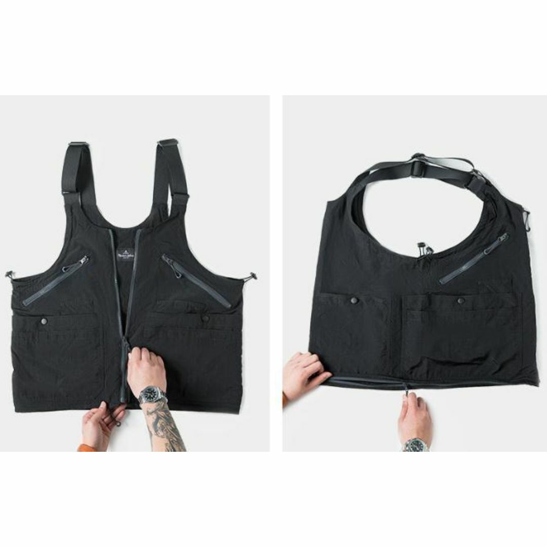着るバッグ タクティカルベスト キャンプ アウトドア 大人