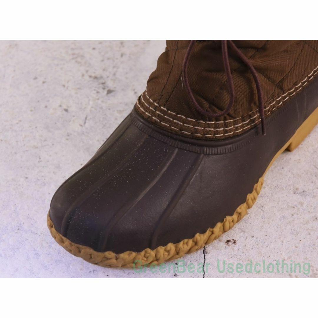 『2年保証』 L.L.Bean - USA製 L.L.ビーン ビーンブーツ ナイロン 良い味 茶 女性用