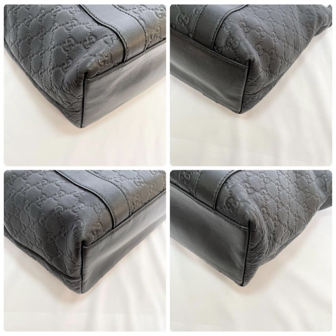 GUCCI - 希少美品 グッチ 2way トートバッグ シマ バンブー A4 GUCCI - 希少美品 グッチ 2way トートバッグ シマ バンブー A4