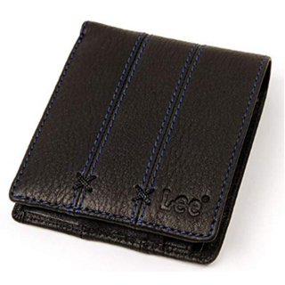 リー(Lee)の【新品】Lee  二つ折り革財布　黒(折り財布)