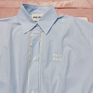 ミュウミュウ(MIU MIU)の【お取り置き】miumiu ロゴ　ワンピース(ロングワンピース/マキシワンピース)