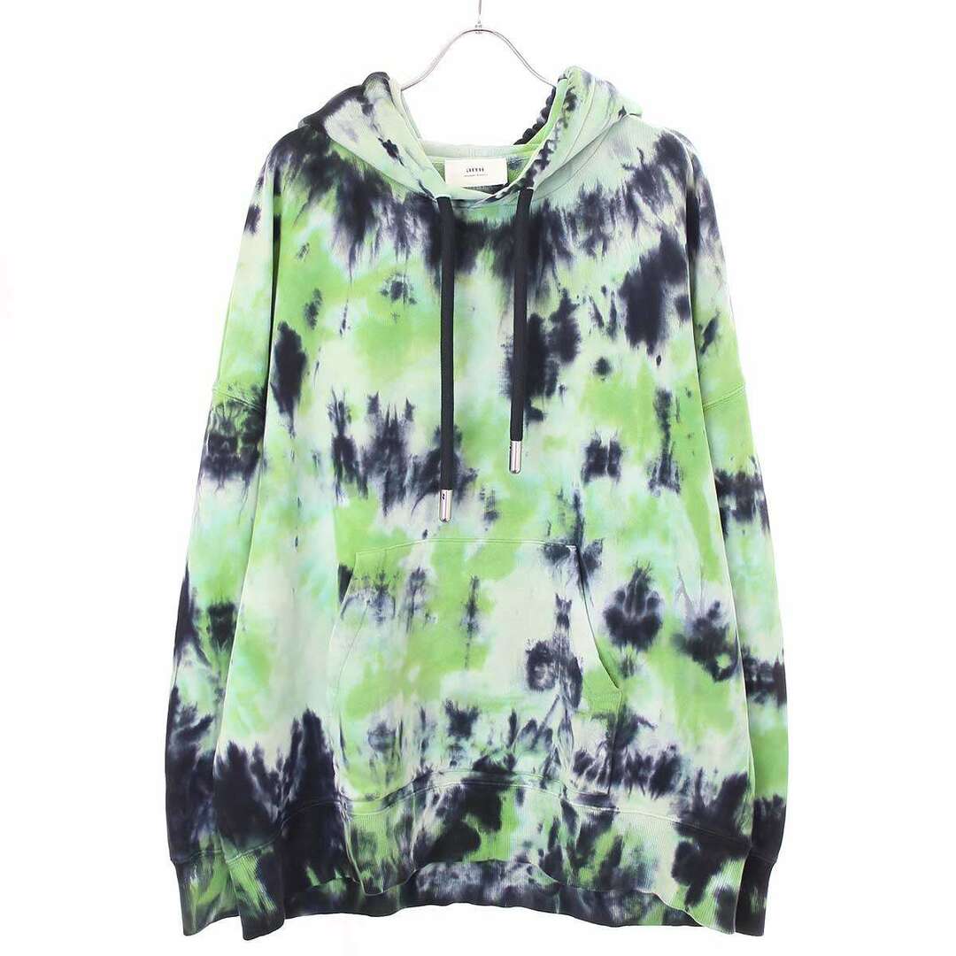 ami alexandre mattiussi アミ アレクサンドル マテュッシ 22SS Hoodie Tie & Dye タイダイプルオーバースウェットパーカー E22USW208.733 グリーン系 XL