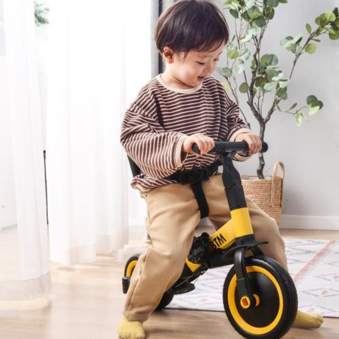子供用三輪車 ピンク4in1三輪車のりもの 押し棒付き 自転車 子供用三輪車 ピンク4in1三輪車のりもの 押し棒付き 自転車
