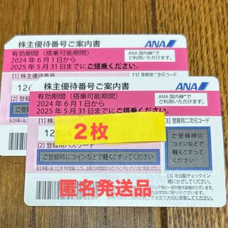 エーエヌエー(ゼンニッポンクウユ)(ANA(全日本空輸))のANA 株主優待券（２枚)(その他)