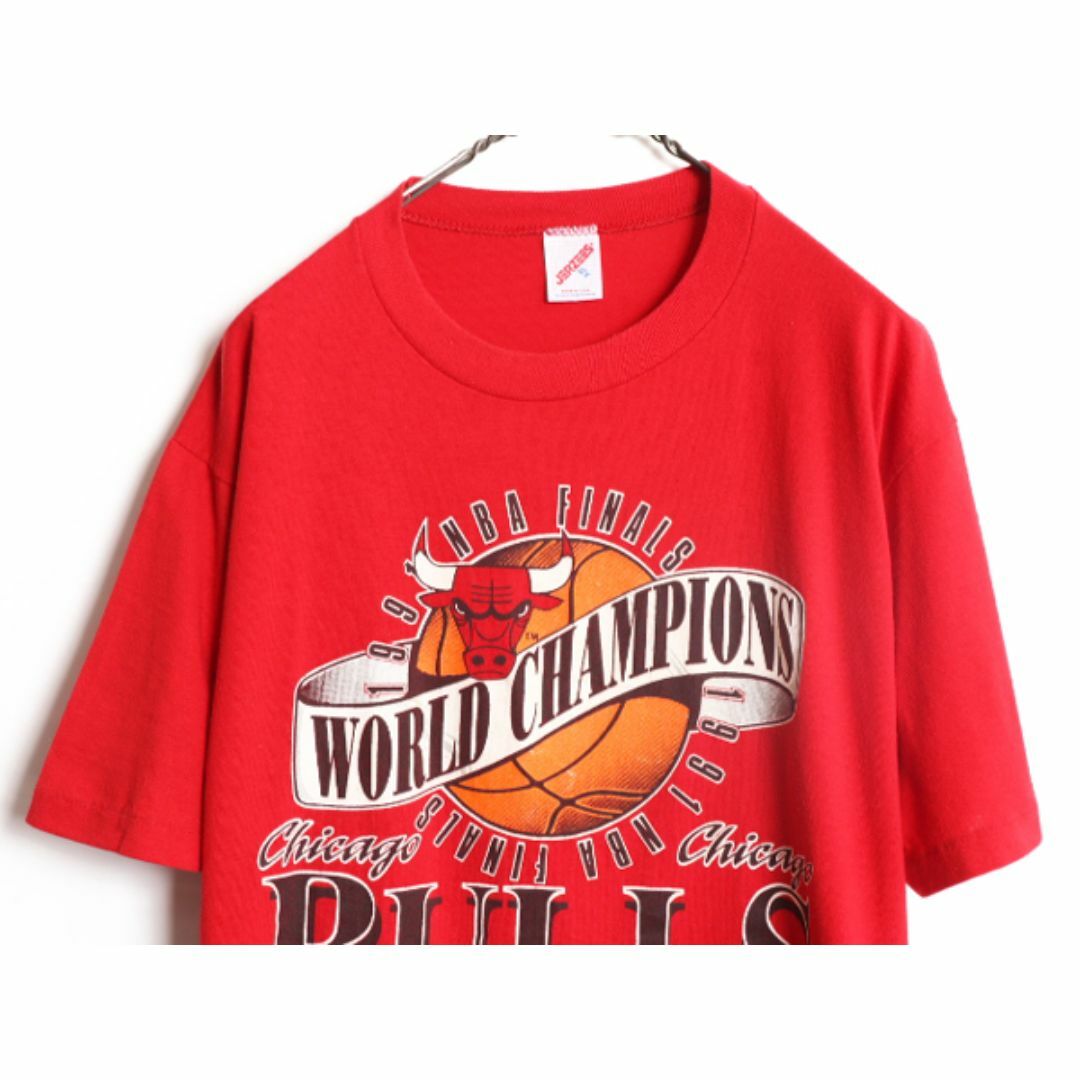 90s USA製 NBA ブルズ プリント 半袖 Tシャツ メンズ XL / 古着 90s USA製 NBA ブルズ プリント 半袖 Tシャツ メンズ XL / 古着