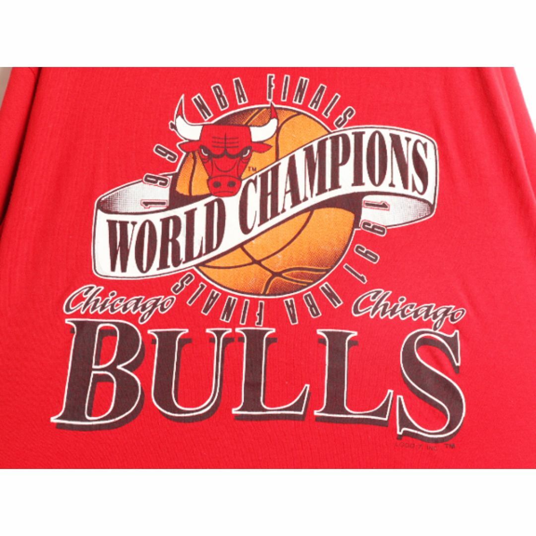 90s USA製 NBA ブルズ プリント 半袖 Tシャツ メンズ XL / 古着 90s USA製 NBA ブルズ プリント 半袖 Tシャツ メンズ XL / 古着