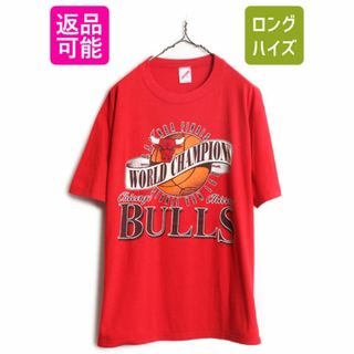 90s USA製 NBA ブルズ プリント 半袖 Tシャツ メンズ XL / 古着 90s USA製 NBA ブルズ プリント 半袖 Tシャツ メンズ XL / 古着