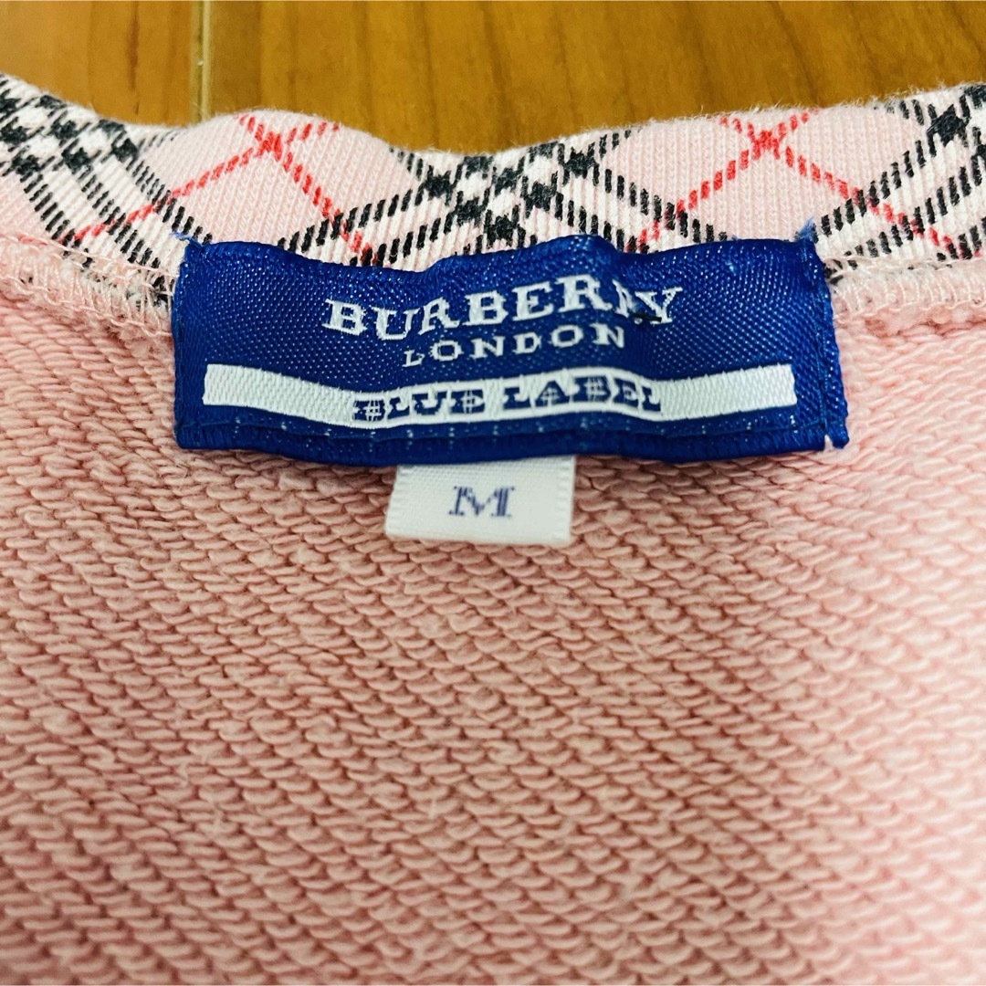 BURBERRY - バーバリー カットソー◎5分袖 ロンTピンクノバ BURBERRY - バーバリー カットソー◎5分袖 ロンTピンクノバ