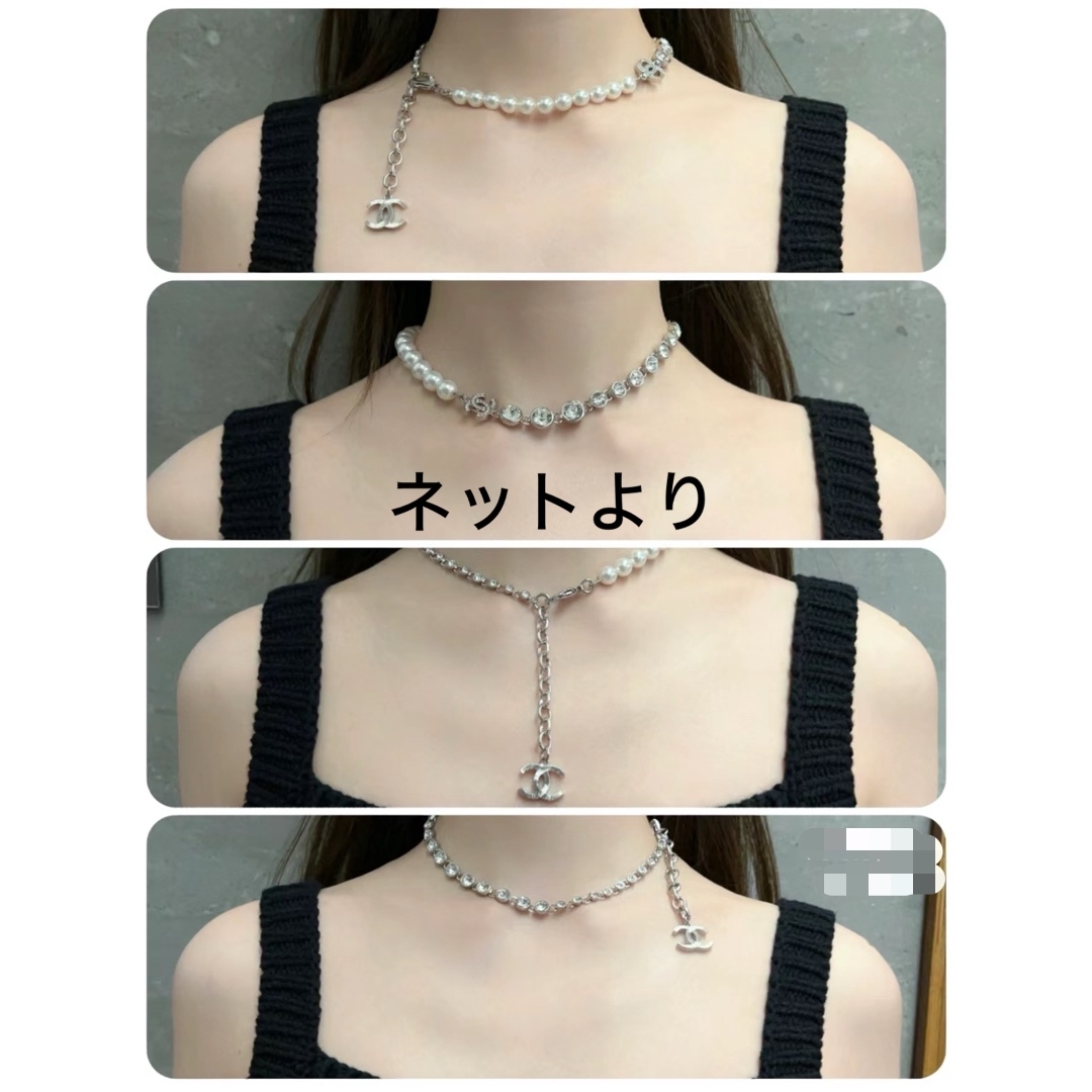 CHANEL - 新品 CHANEL 24V ネックレス パール シルバーの通販 by CHANEL - 新品 CHANEL 24V ネックレス パール シルバーの通販 by