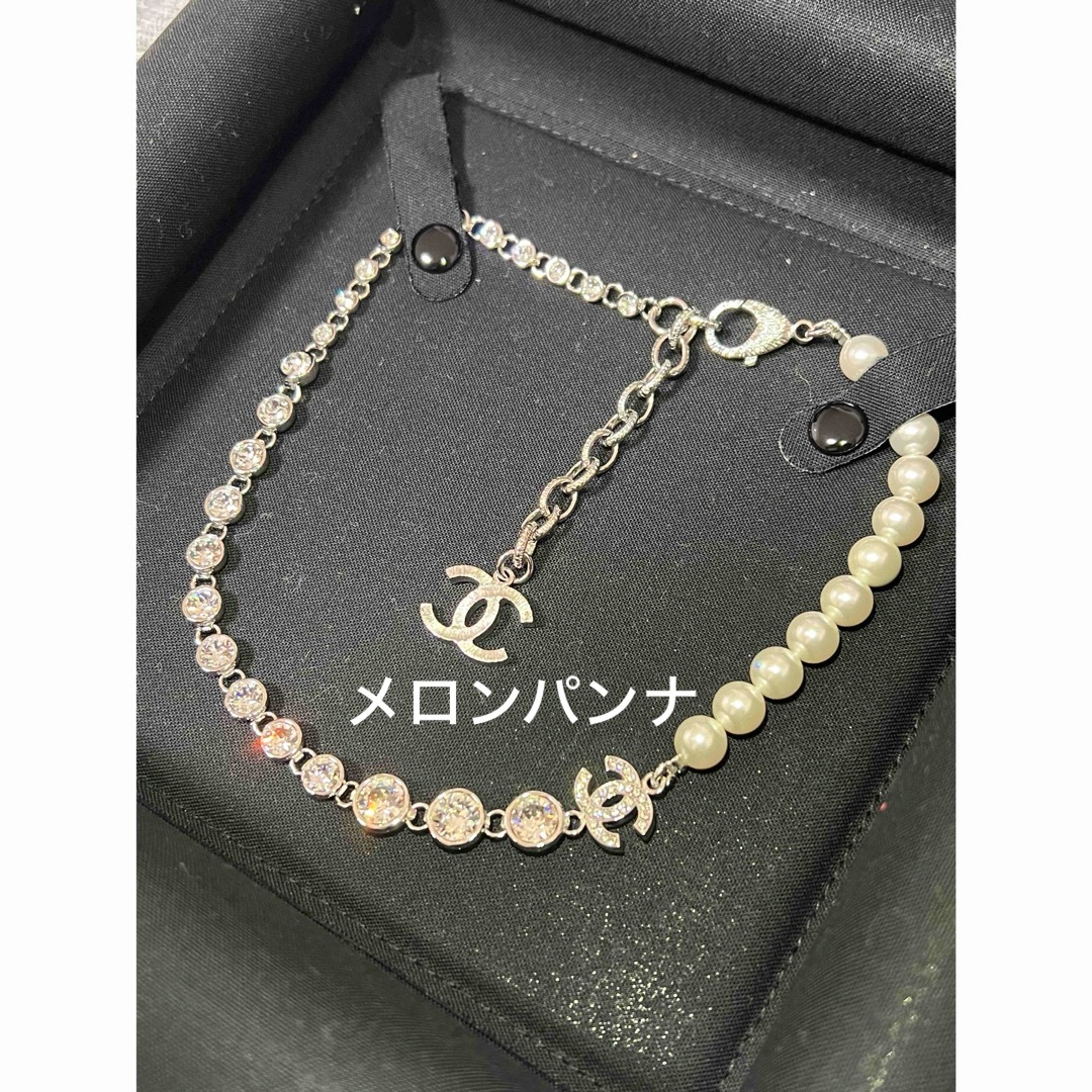 CHANEL - 新品 CHANEL 24V ネックレス パール シルバーの通販 by CHANEL - 新品 CHANEL 24V ネックレス パール シルバーの通販 by