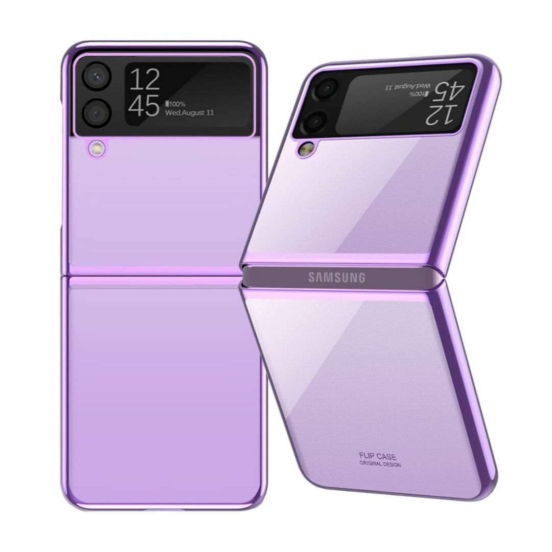 サイズ:GalaxyZFlip4_色:パープル】クリア Galaxy Z Flの通販 by サイズ:GalaxyZFlip4_色:パープル】クリア Galaxy Z Flの通販 by