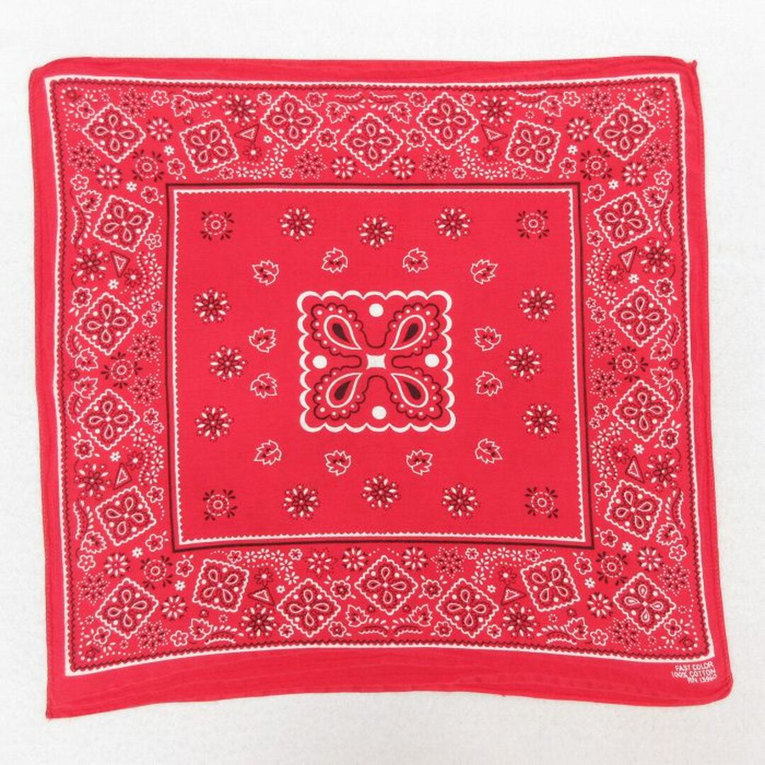 中古 ビンテージ バンダナ 70s 花 コットン 赤 レッド 21oct11 中古 ビンテージ バンダナ 70s 花 コットン 赤 レッド 21oct11
