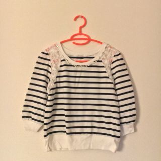 ワンアフターアナザーナイスクラップ(one after another NICE CLAUP)の❁春物❁ レース 切り替えtops(カットソー(長袖/七分))