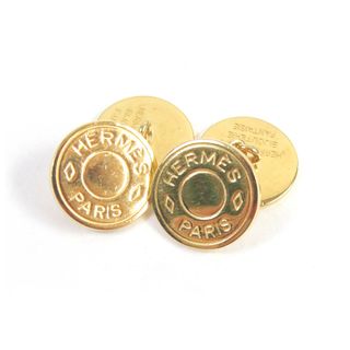 エルメス(HERMES)の良品□HERMES エルメス セリエモチーフ アクセサリー カフリンクス カフスボタン ゴールド メンズ ビジネスオススメ◎(カフリンクス)