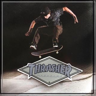 THRASHER - THRASHERスラッシャーマガジンUS限定型抜きダイヤ THRASHER - THRASHERスラッシャーマガジンUS限定型抜きダイヤ