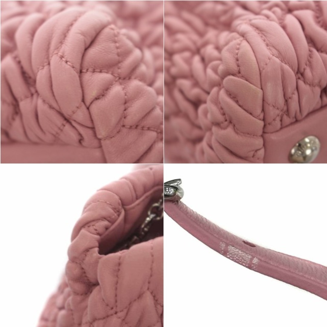 MIU MIU - ミュウミュウ ナッパ クリスタル ハンドバッグ MIU MIU - ミュウミュウ ナッパ クリスタル ハンドバッグ