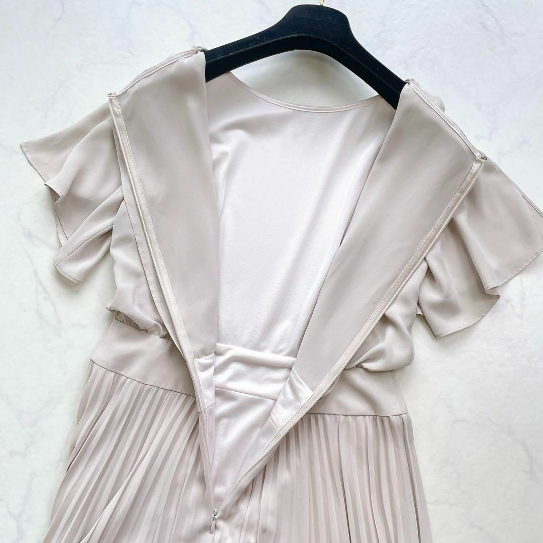 ANAYI】ソフトツイルプリーツワンピース フレア袖 結婚式 二次会 36 ANAYI】ソフトツイルプリーツワンピース フレア袖 結婚式 二次会 36