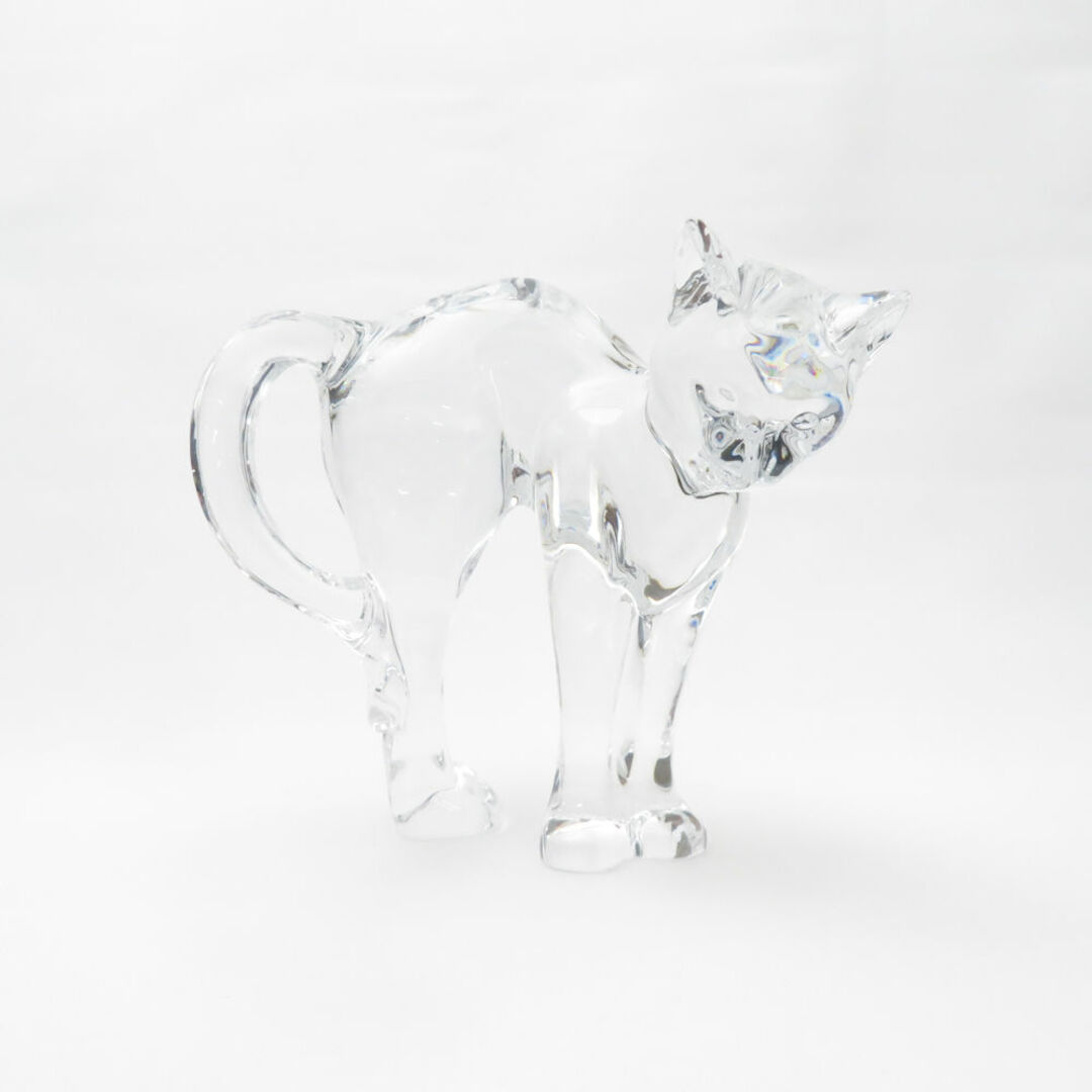 美品 Baccarat バカラ ラウンドバックキャット クリスタル 美品 Baccarat バカラ ラウンドバックキャット クリスタル