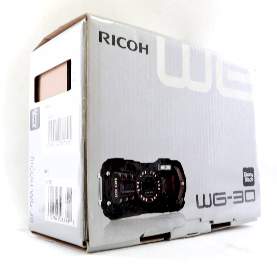 新品級》 防水 デジタルカメラ RICOH WG-30 CALSモード エボニー 新品級》 防水 デジタルカメラ RICOH WG-30 CALSモード エボニー