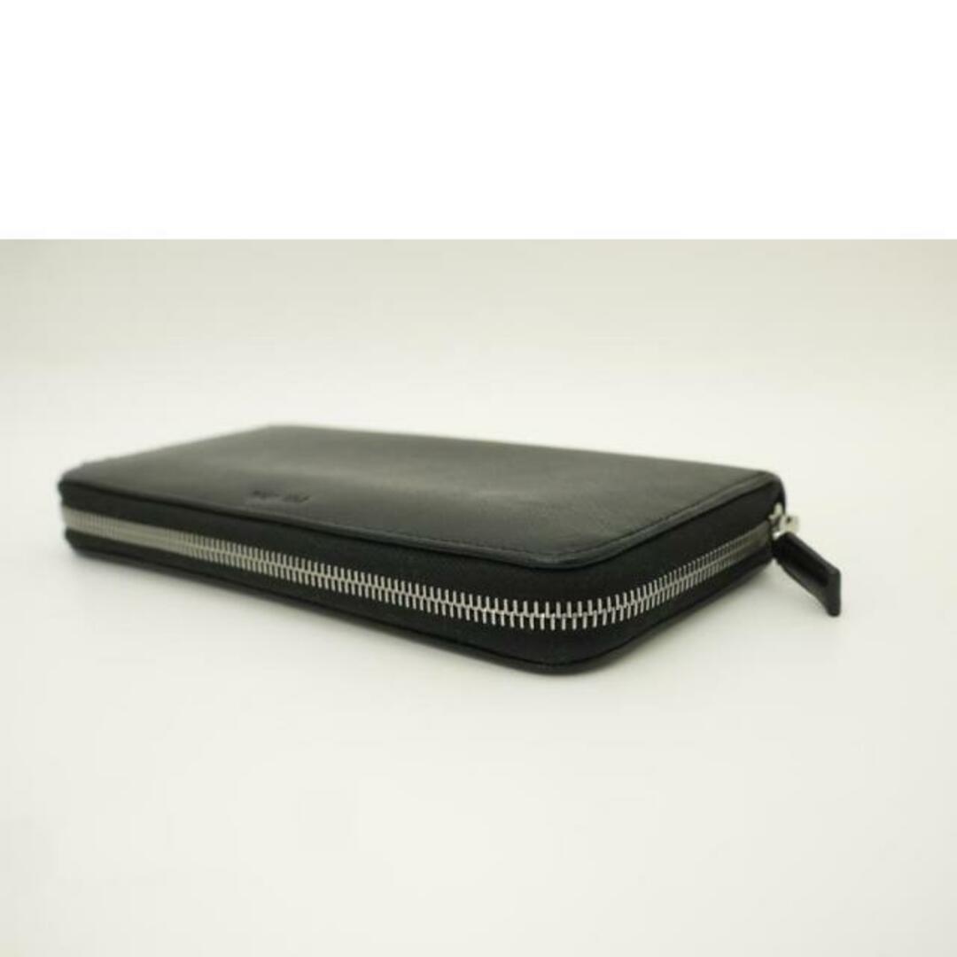 PRADA - PRADA/サフィアーノラウンドファスナー長財布/ブラック PRADA - PRADA/サフィアーノラウンドファスナー長財布/ブラック