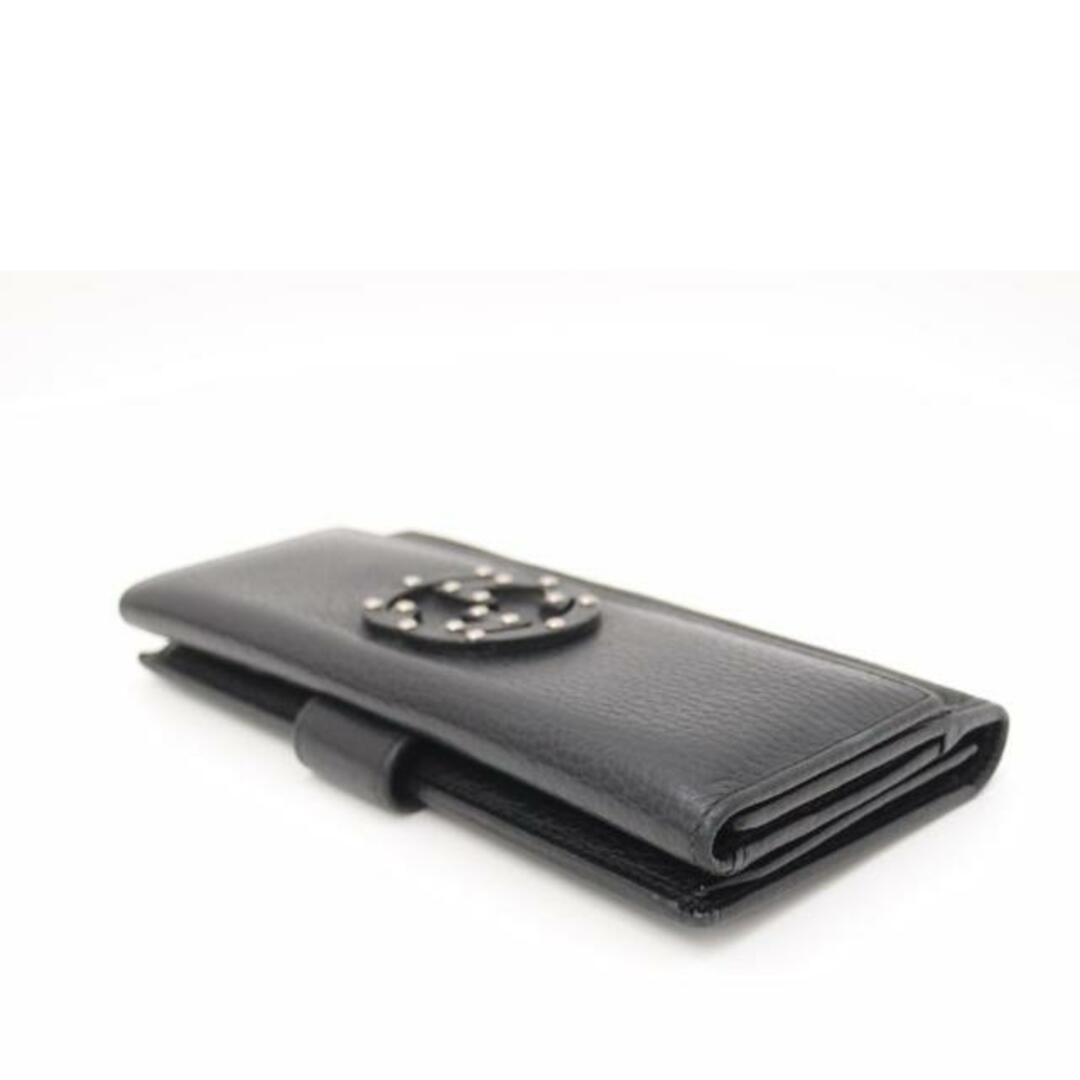 GUCCI グッチ/インターロッキングG・Wホック長財布/ブラック GUCCI グッチ/インターロッキングG・Wホック長財布/ブラック