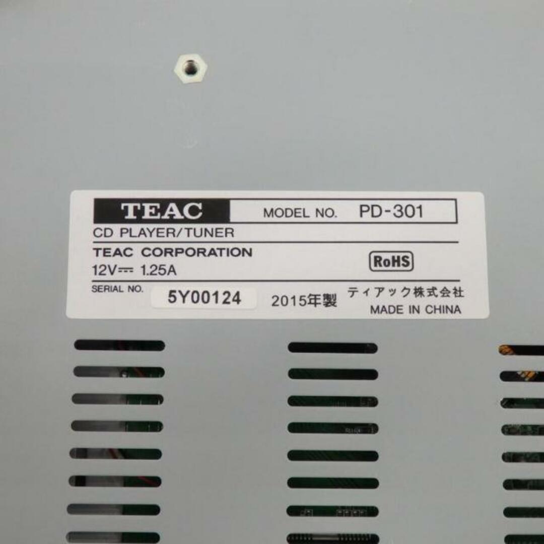 TEAC ティアック/CDプレーヤー/FMチューナー/PD-301/ABランク/77 TEAC ティアック/CDプレーヤー/FMチューナー/PD-301/ABランク/77