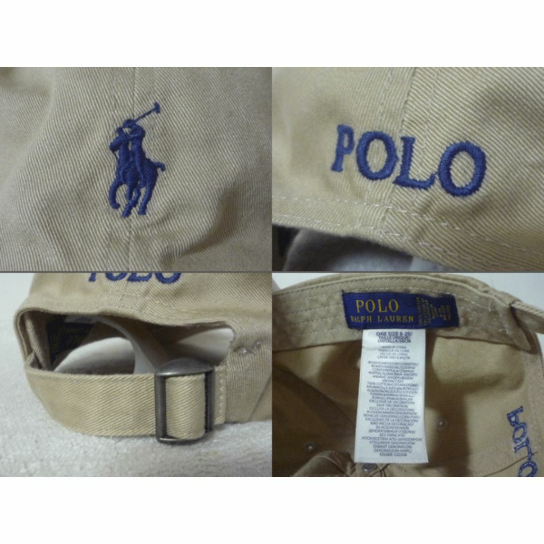 未使用 POLO キャップ ベージュ ポロ ラルフローレン ビッグポニー Big Pony ツイル ボール キャップ（キャップ）｜POLO RALPH