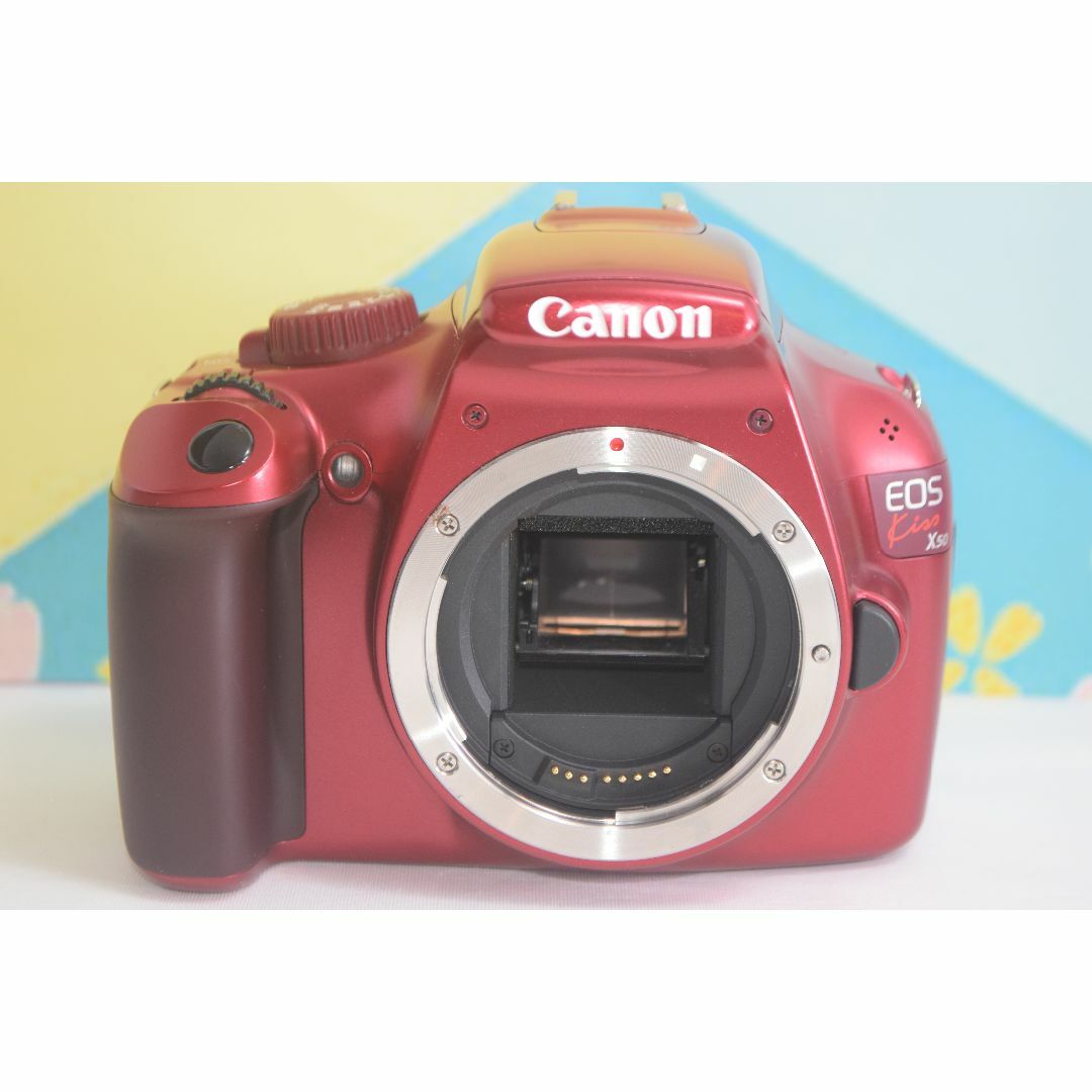 Canon Kiss X50☆スマホ転送OK&即発送☆可愛い一眼レフ☆ Canon Kiss X50☆スマホ転送OK&即発送☆可愛い一眼レフ☆