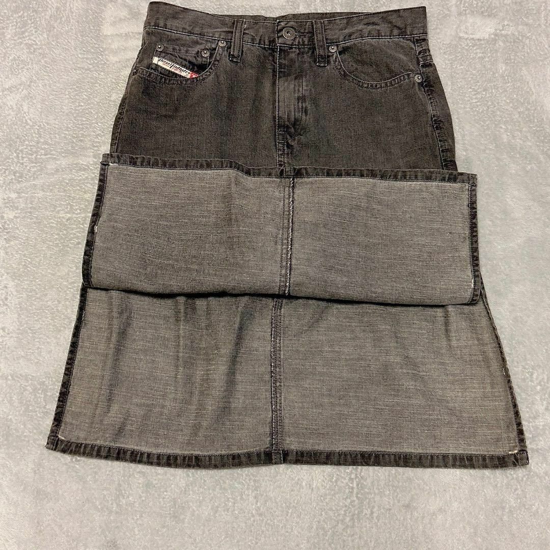 DIESEL - 【DIESEL】 (26) コットン100% デニムスカート 無地の DIESEL - 【DIESEL】 (26) コットン100% デニムスカート 無地の