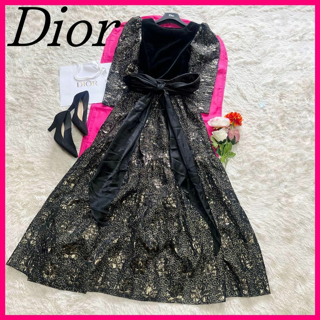 Christian Dior - 【希少】Christian Dior ロングワンピース Christian Dior - 【希少】Christian Dior ロングワンピース