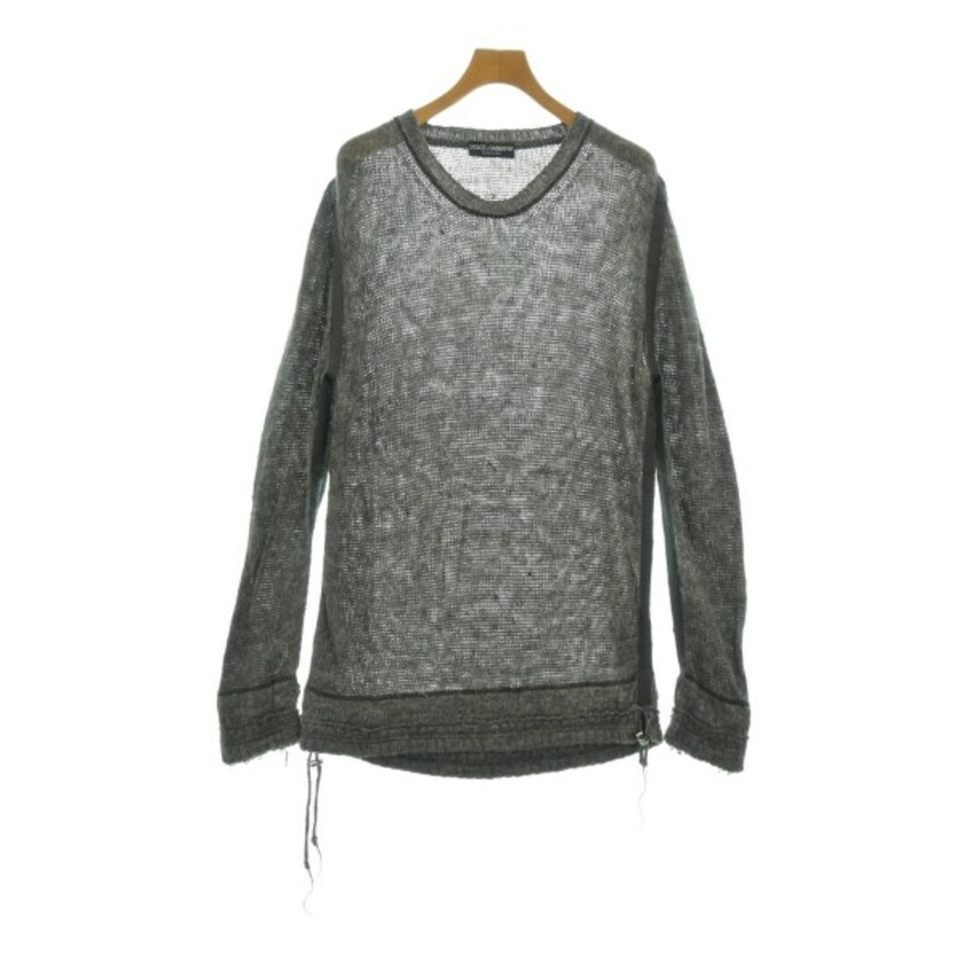 DOLCE&GABBANA ニット・セーター 52(XXL位) グレー 【古着】 DOLCE&GABBANA ニット・セーター 52(XXL位) グレー 【古着】