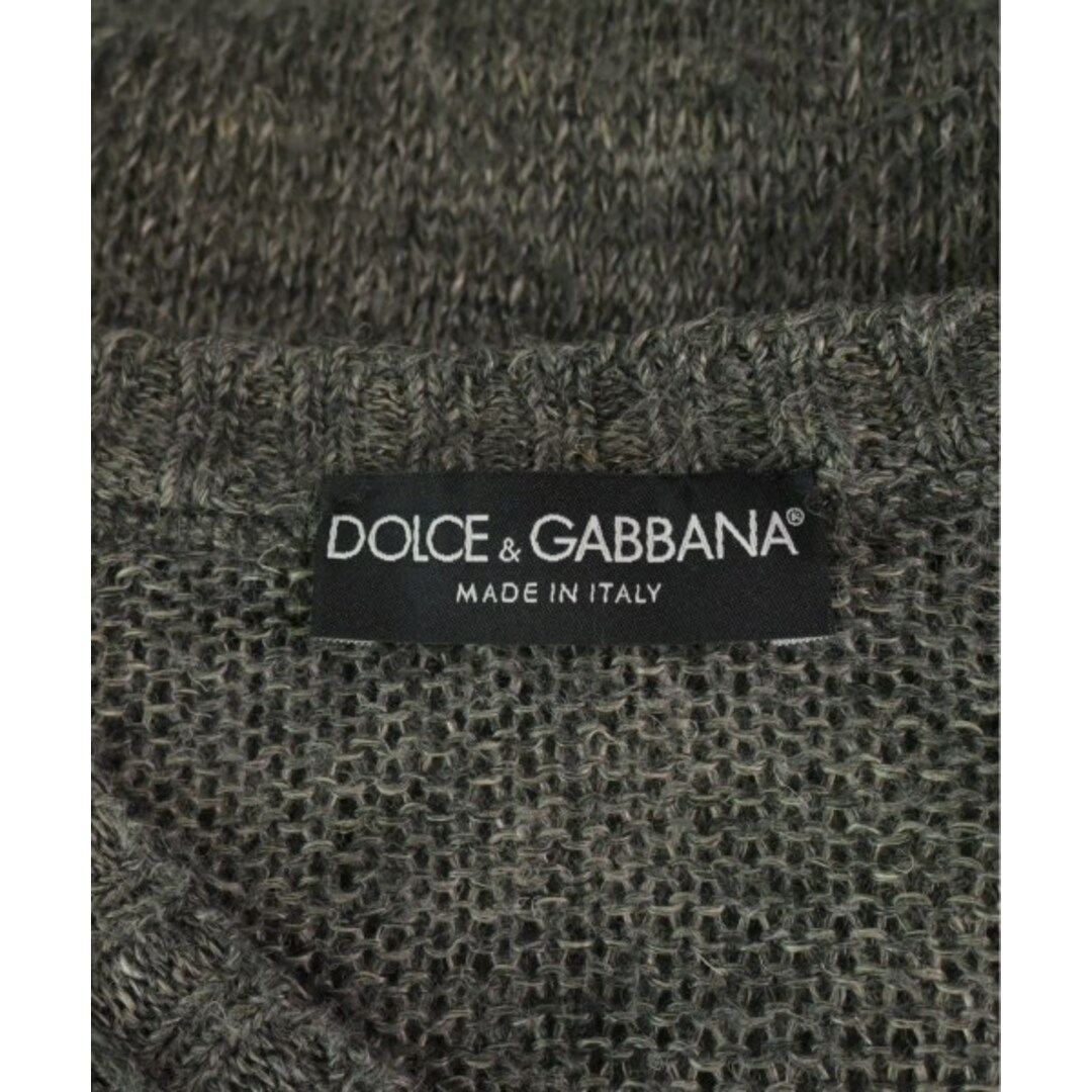 DOLCE&GABBANA ニット・セーター 52(XXL位) グレー 【古着】 DOLCE&GABBANA ニット・セーター 52(XXL位) グレー 【古着】