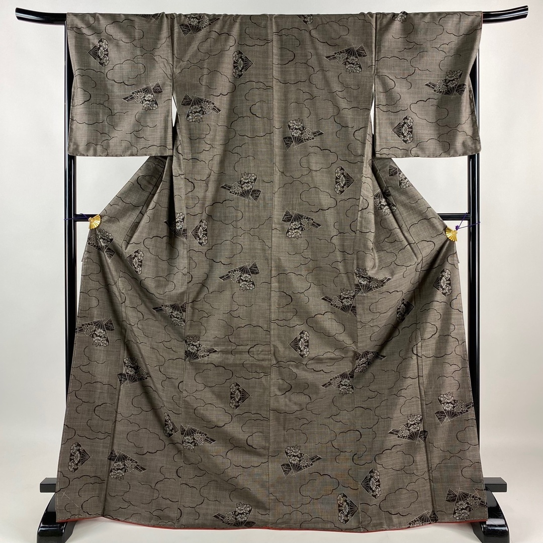 紬 身丈171.5cm 裄丈69cm 正絹 美品 秀品 【中古】