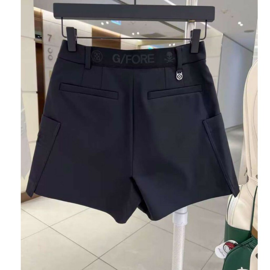 ジーフォア ゴルフ レディース 短パンツ ショートパンツ 白色 ジーフォア ゴルフ レディース 短パンツ ショートパンツ 白色
