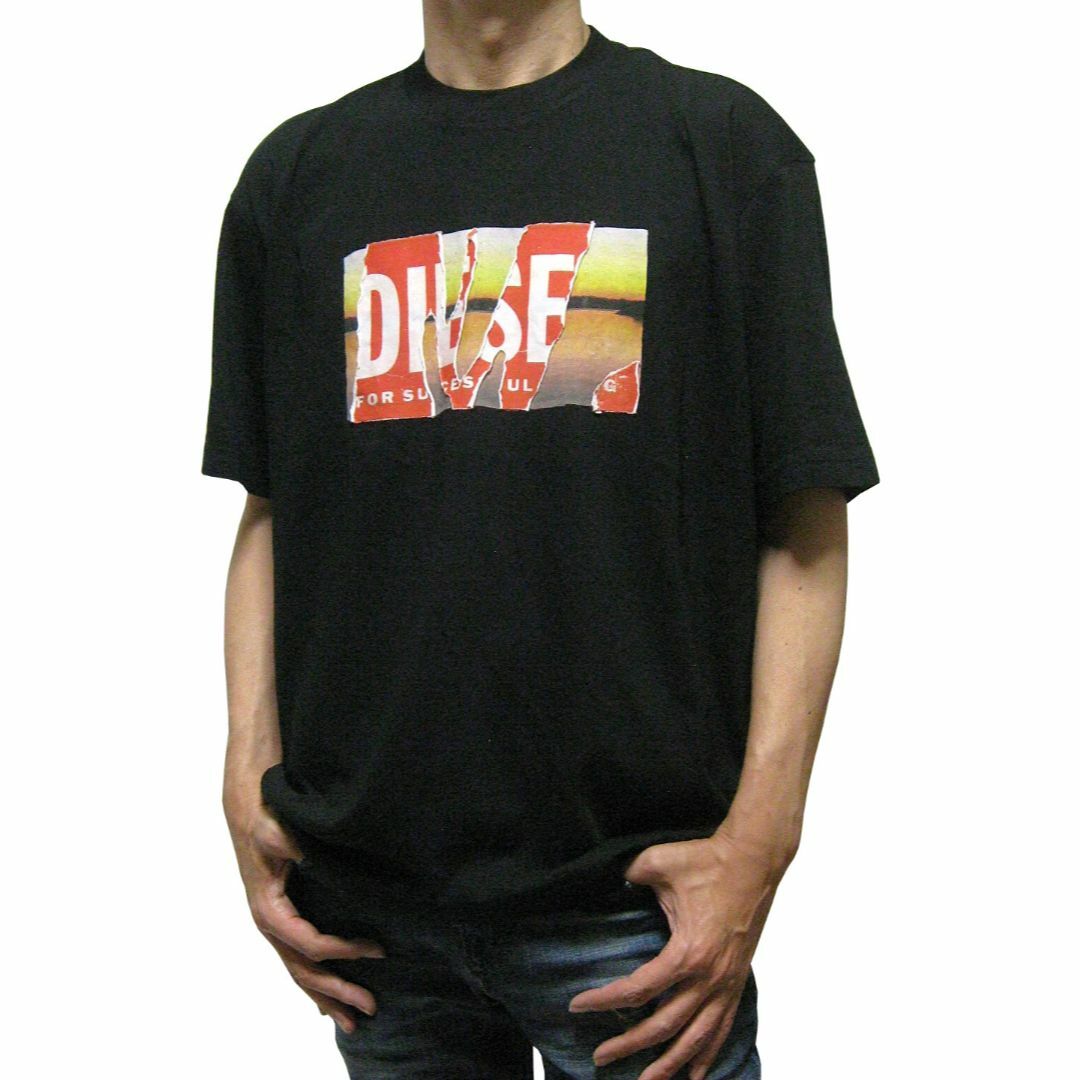 DIESEL - DIESEL ピールオフ Tシャツ T-WASH-POFF-L1 BL M