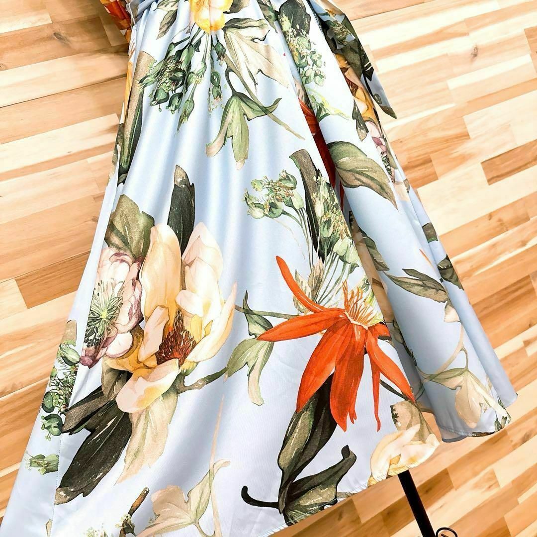 未使用タグ付き【ザラ】花柄 ボタニカル プリント ロング シャツ 未使用タグ付き【ザラ】花柄 ボタニカル プリント ロング シャツ