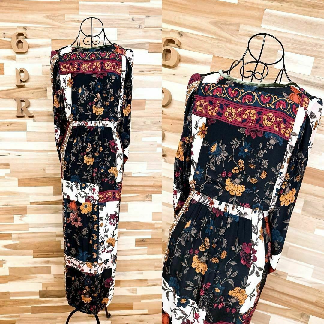 ZARA - 【ザラ】パッチワーク フラワー プリント ロング ZARA - 【ザラ】パッチワーク フラワー プリント ロング