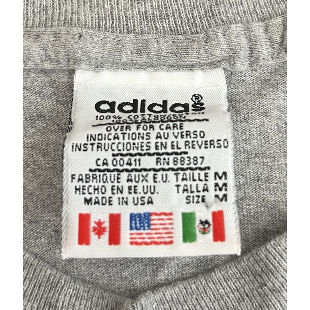 adidas - 90s adidas 刺繍万国旗タグ USA製 トレフォイル Tee adidas - 90s adidas 刺繍万国旗タグ USA製 トレフォイル Tee