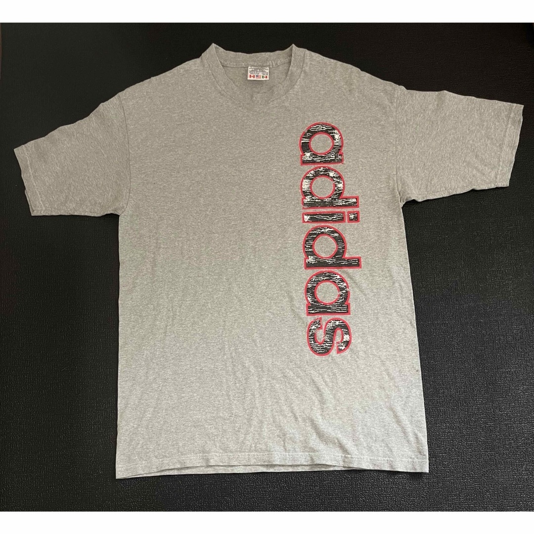 adidas - 90s adidas 刺繍万国旗タグ USA製 トレフォイル Tee adidas - 90s adidas 刺繍万国旗タグ USA製 トレフォイル Tee