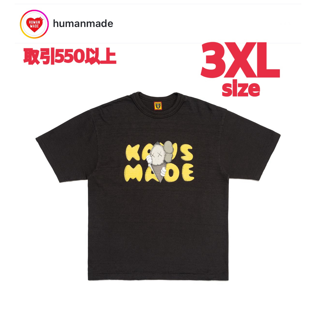 HUMAN MADE - HUMAN MADE KAWS GRAPHIC T-SHIRT #1 黒 3XLの通販 HUMAN MADE - HUMAN MADE KAWS GRAPHIC T-SHIRT #1 黒 3XLの通販