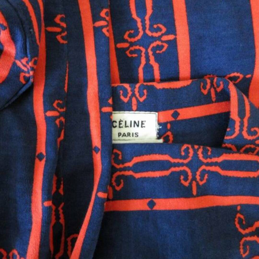 CELINE - セリーヌ ヴィンテージ シャツ ブラウス 長袖 44 XL 紺