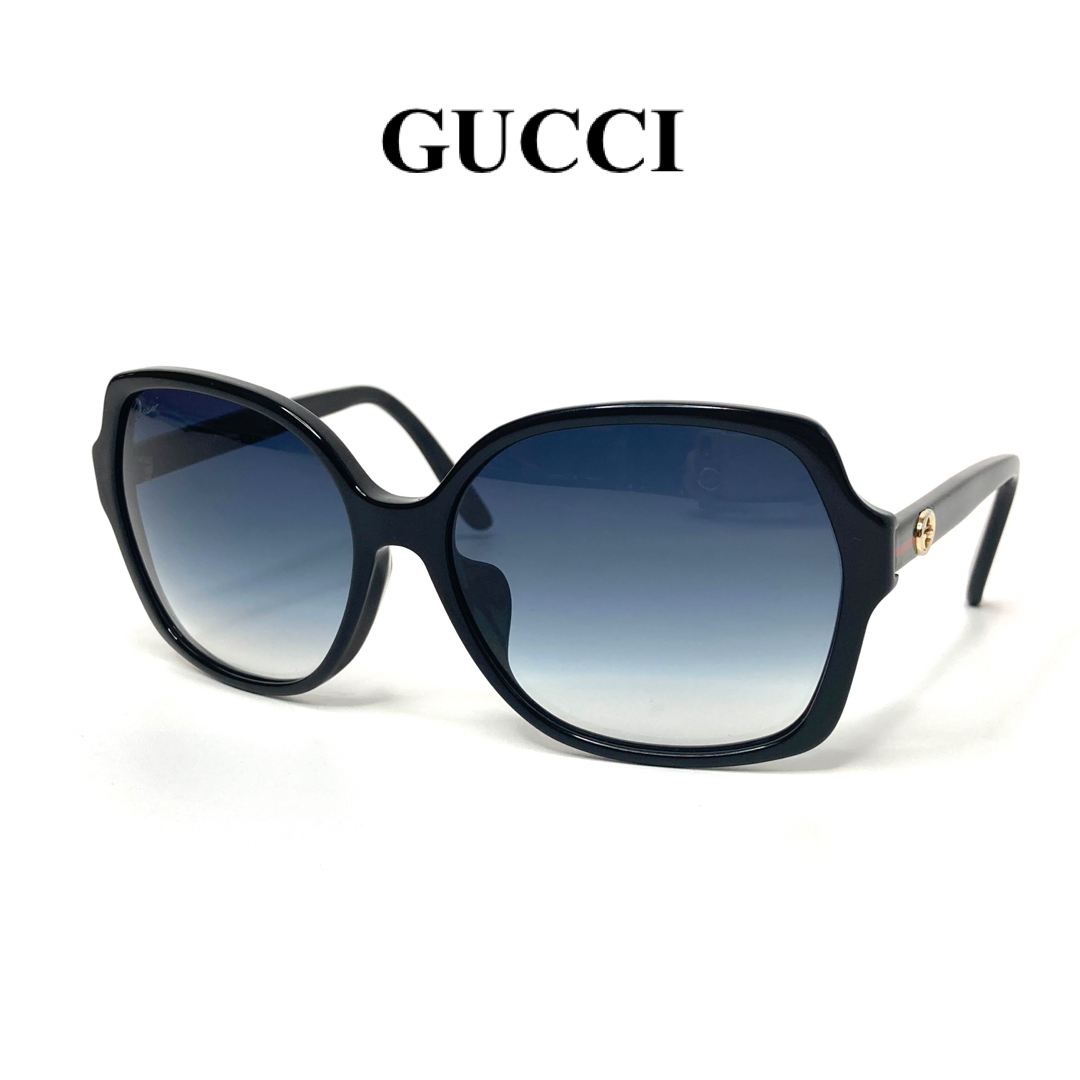 美品】グッチ GUCCI サングラス ブラック GGロゴ シェリーライン 美品】グッチ GUCCI サングラス ブラック GGロゴ シェリーライン