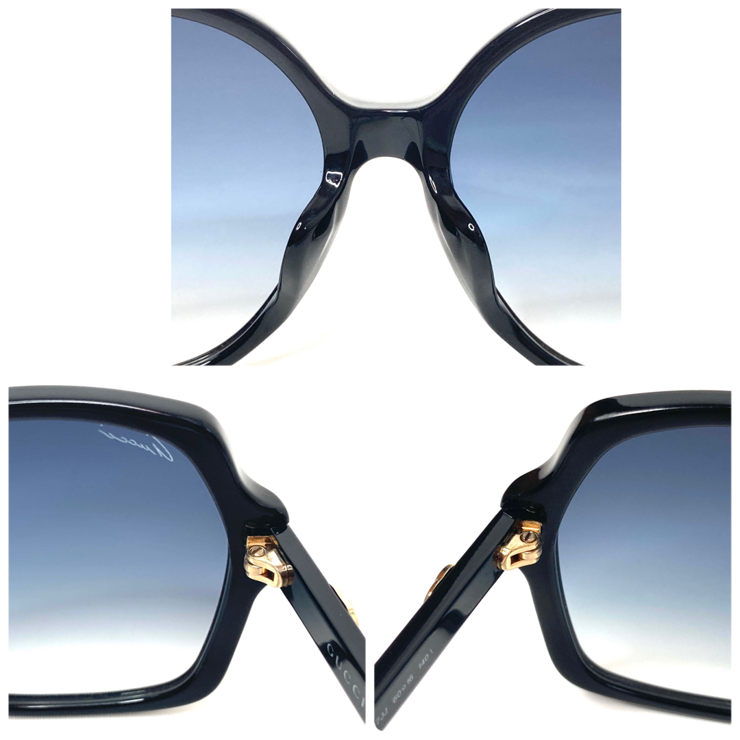 美品】グッチ GUCCI サングラス ブラック GGロゴ シェリーライン 美品】グッチ GUCCI サングラス ブラック GGロゴ シェリーライン