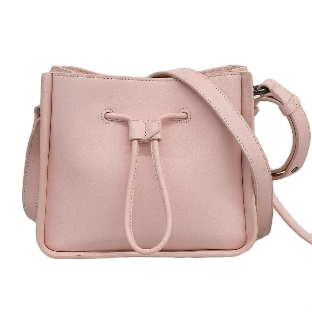 3.1 Phillip Lim - 超美品 3.1 フィリップリム 2017年商品 SOLEIL MINI BUCKET DRAWSTRING ソレイユ レザー ショルダーバッグ ピンク AE17-B132NPP