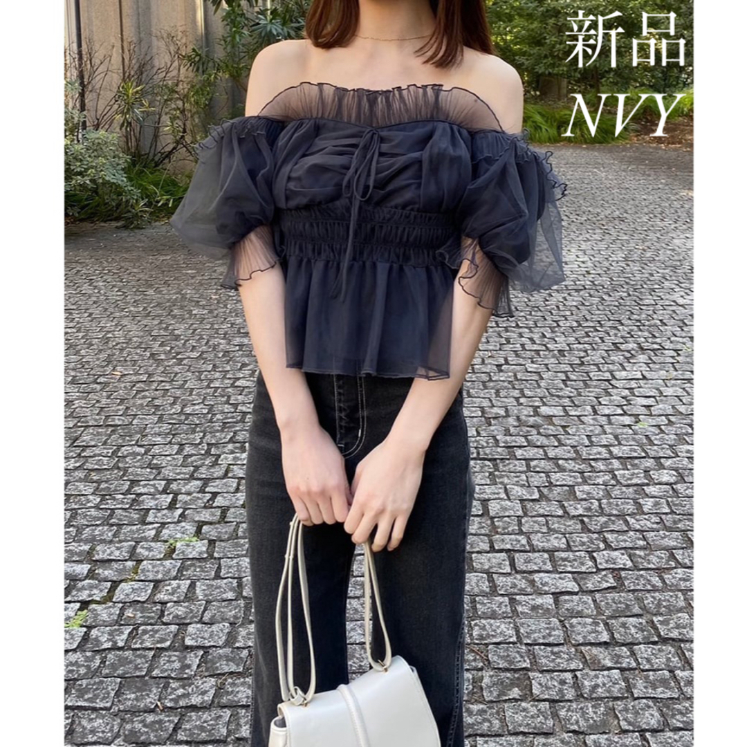 SNIDEL - 【正規品】snidel ギャザーフリルオフショルブラウス SNIDEL - 【正規品】snidel ギャザーフリルオフショルブラウス